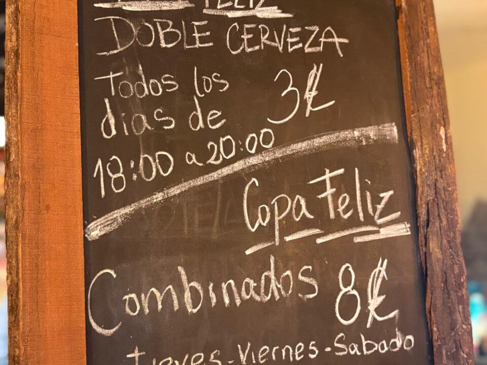 Hora feliz en el Barrio de Salamanca